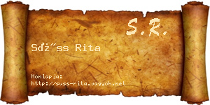 Süss Rita névjegykártya